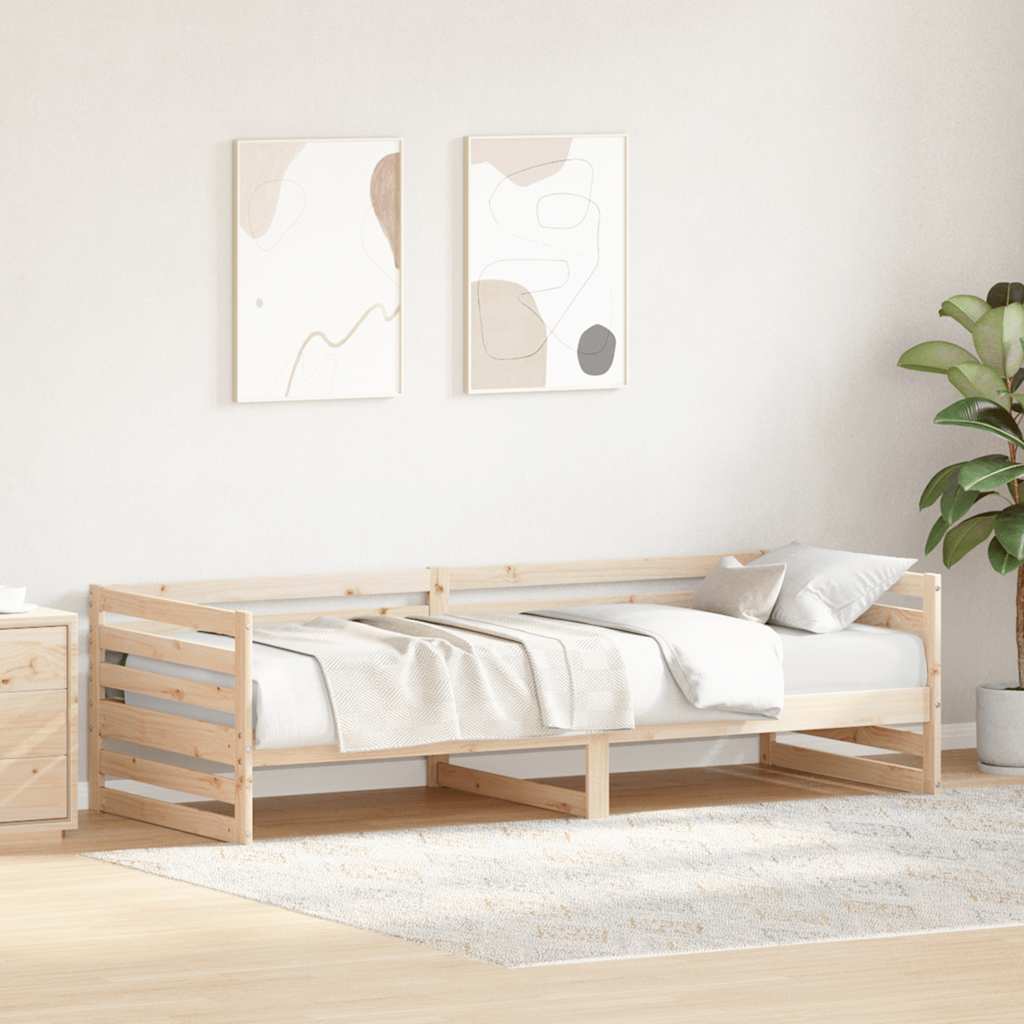 Tagesbett ohne Matratze 80x200 cm Massivholz Kiefer