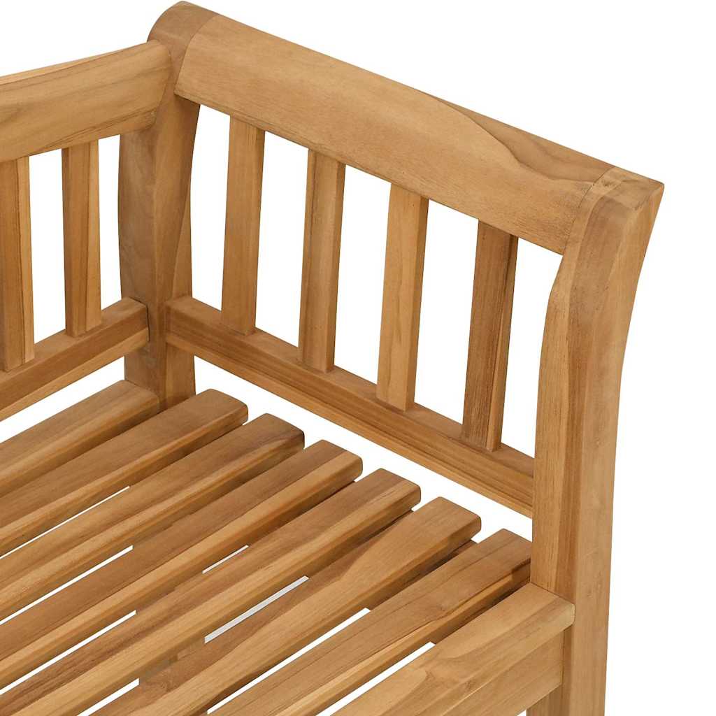 Bank Braun 120 x 53,5 x 85 cm Massivholz Teak
