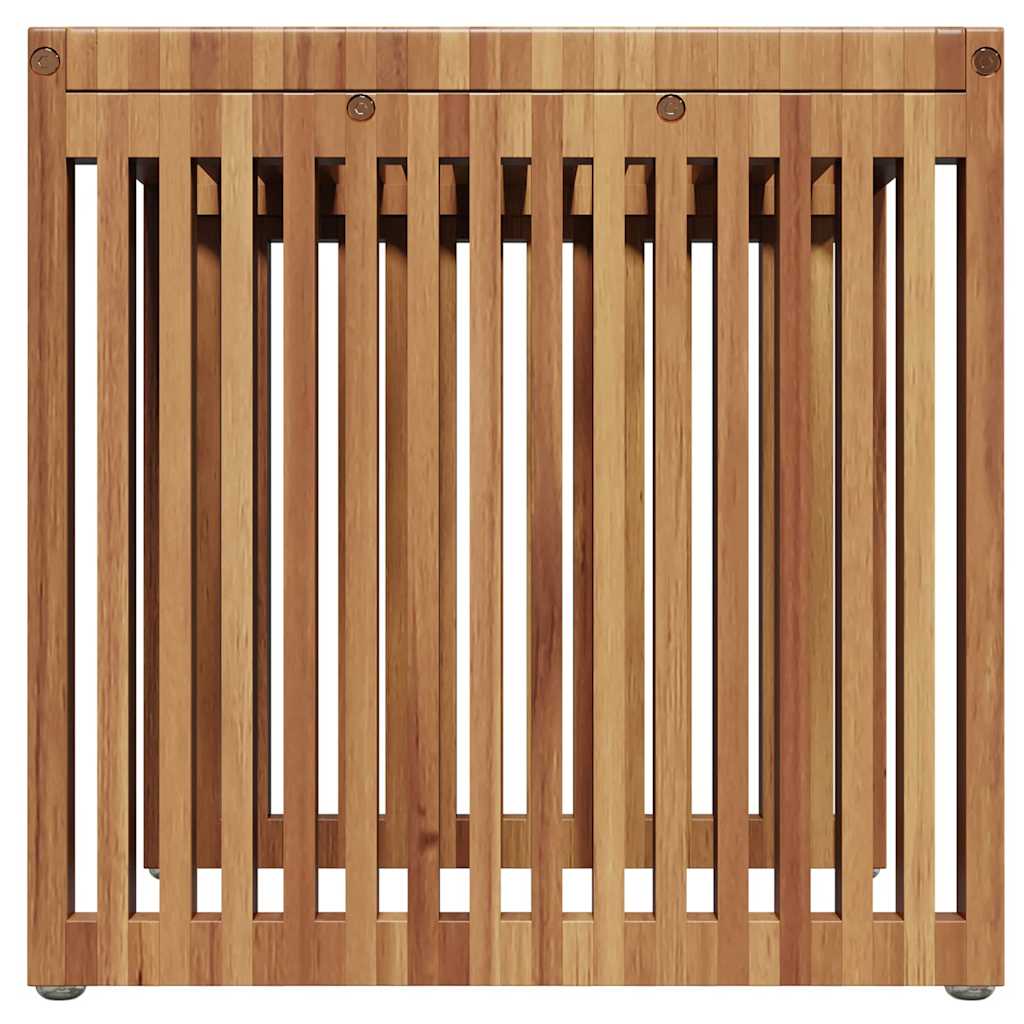Garten-Beistelltisch Braun 45 x 42,5 x 45 cm Massivholz Teak