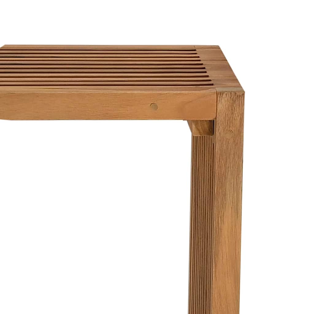 Garten-Beistelltisch Braun 50 x 32,5 x 35 cm Massivholz Teak