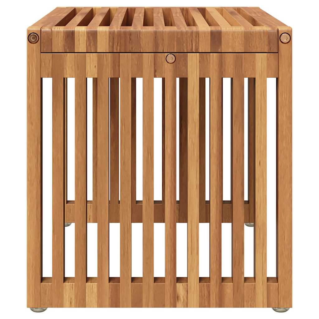 Garten-Beistelltisch Braun 50 x 32,5 x 35 cm Massivholz Teak