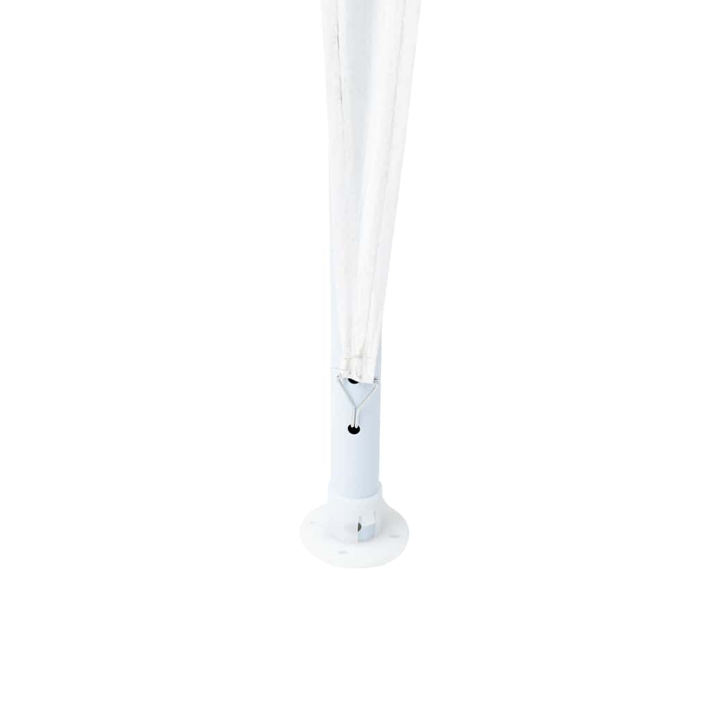 Party-Zelt Weiß 400 x 400 x 266 cm Polyethylen und Stahl