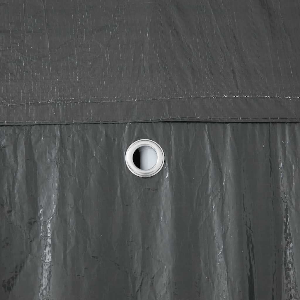 Party-Zelt Anthrazit 400 x 400 x 266 cm Polyethylen und Stahl