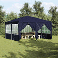 Party-Zelt Blau 400 x 400 x 266 cm Polyethylen