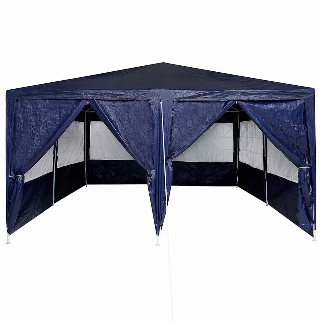 Party-Zelt Blau 400 x 400 x 266 cm Polyethylen