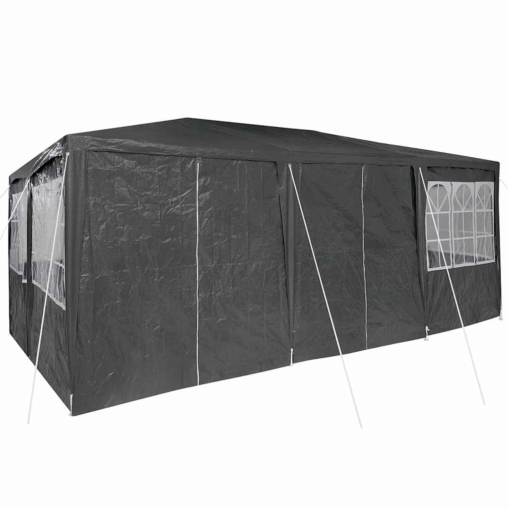 Party-Zelt Anthrazit 600 x 400 x 266 cm Polyethylen