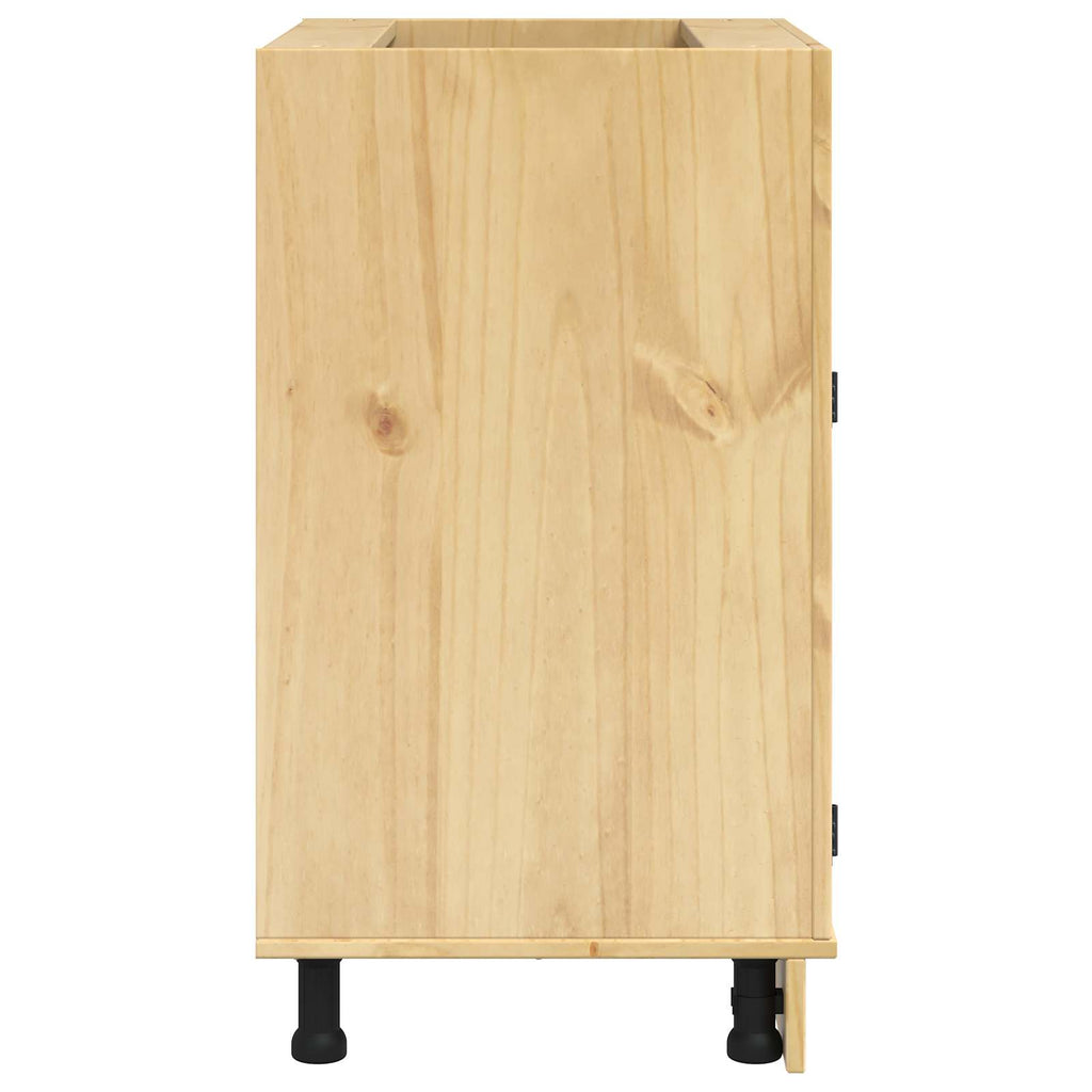 Schrank SKI Honigbraun 60 x 46 x 81,5 cm Massives Kiefernholz
