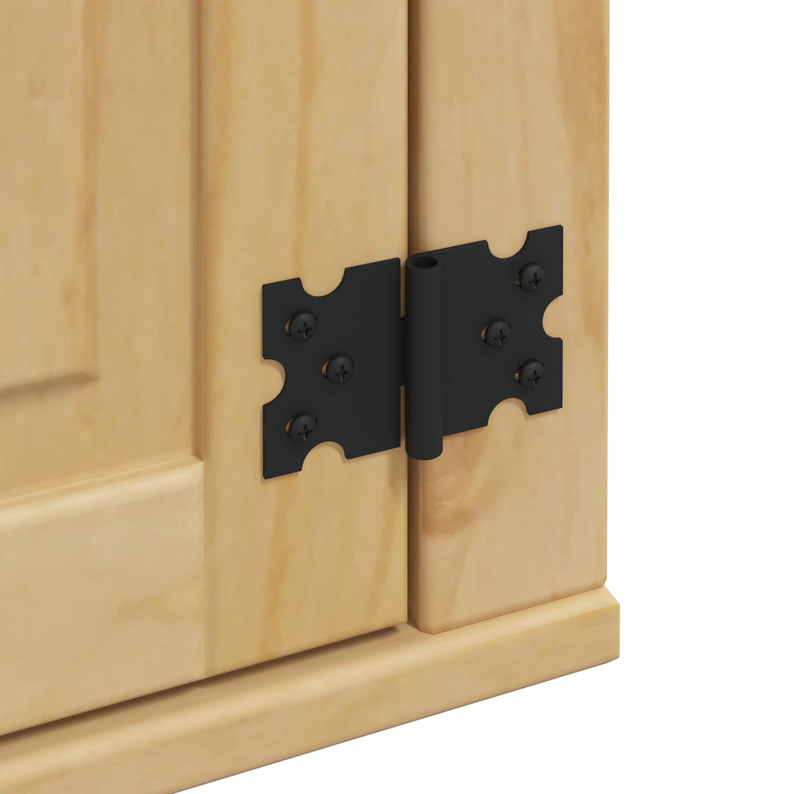 Schrank SKI Honigbraun 60 x 32 x 60 cm Massives Kiefernholz