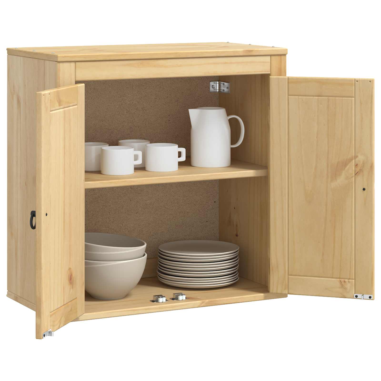 Schrank SKI Honigbraun 60 x 32 x 60 cm Massives Kiefernholz