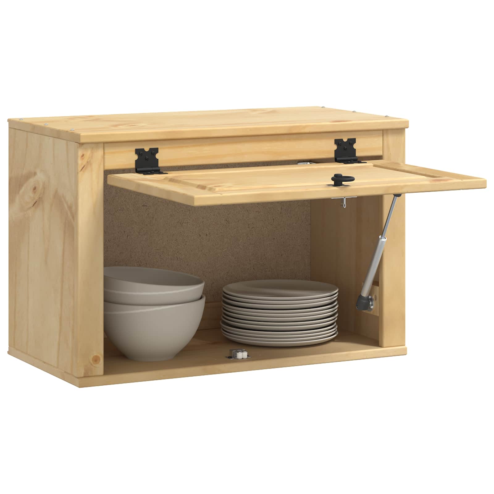 Schrank SKI Honigbraun 60 x 32 x 40 cm Massives Kiefernholz
