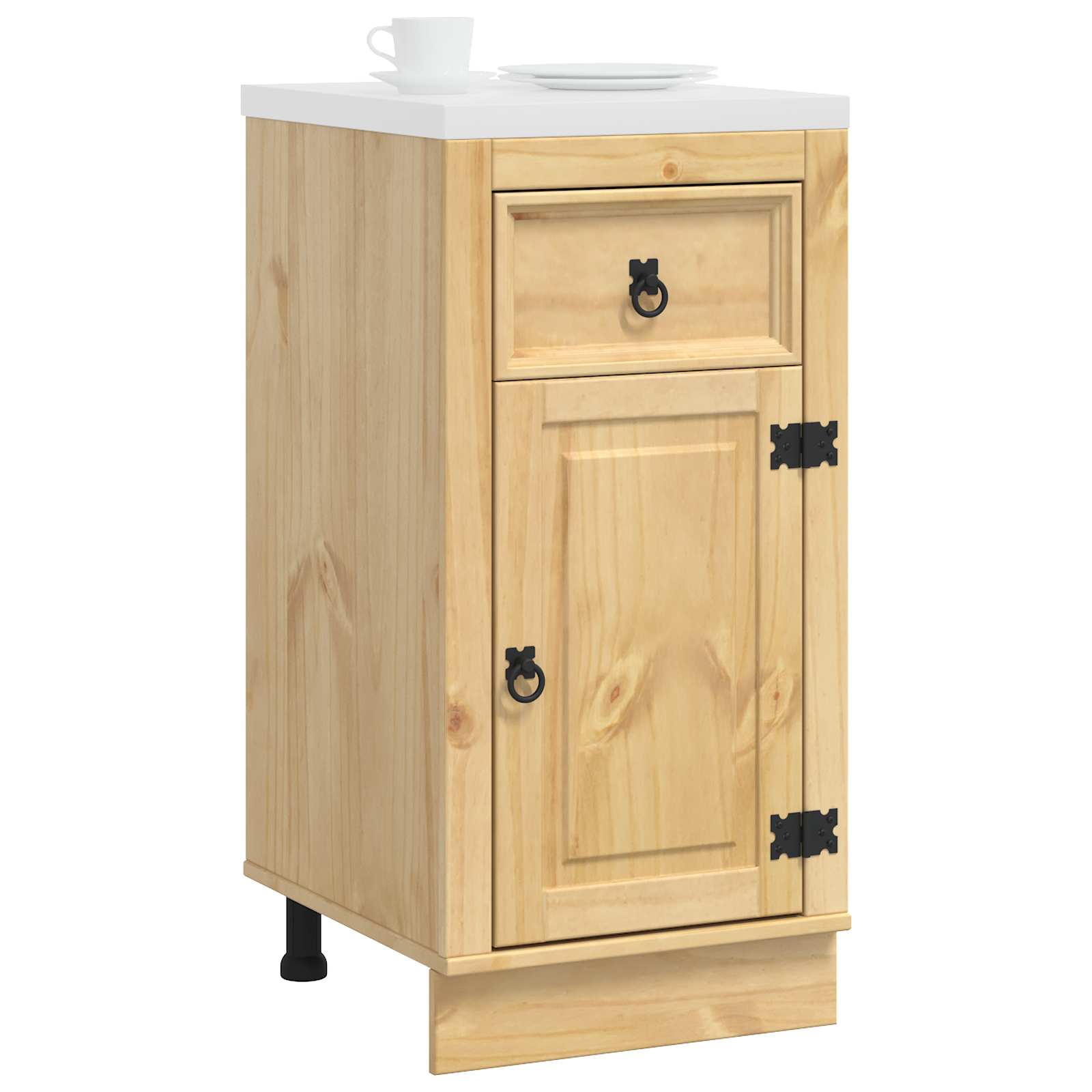Schrank SKI Honigbraun 40 x 46 x 81.5 cm Massives Kiefernholz