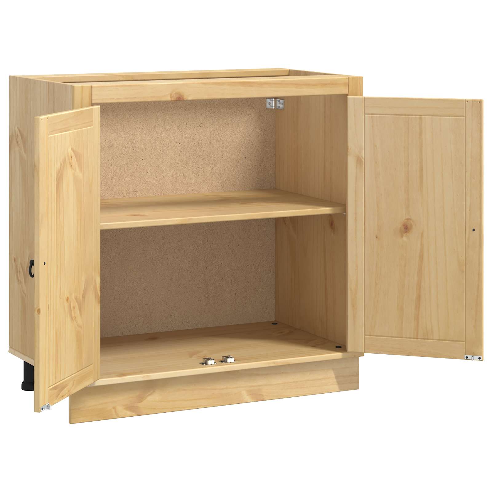 Schrank SKI Honigbraun 80 x 46 x 81.5 cm Massives Kiefernholz