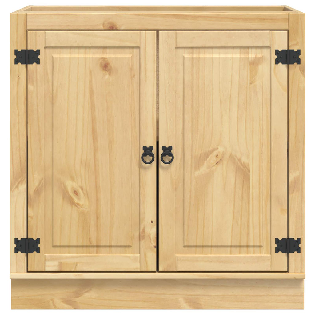 Schrank SKI Honigbraun 80 x 46 x 81.5 cm Massives Kiefernholz