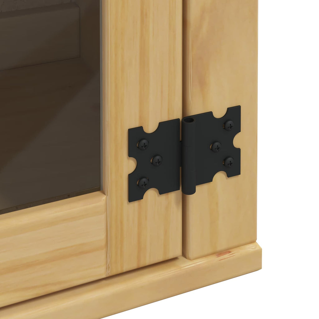 Schrank SKI Honigbraun 80 x 32 x 60 cm Massives Kiefernholz