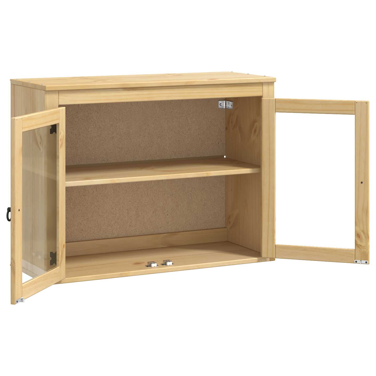 Schrank SKI Honigbraun 80 x 32 x 60 cm Massives Kiefernholz