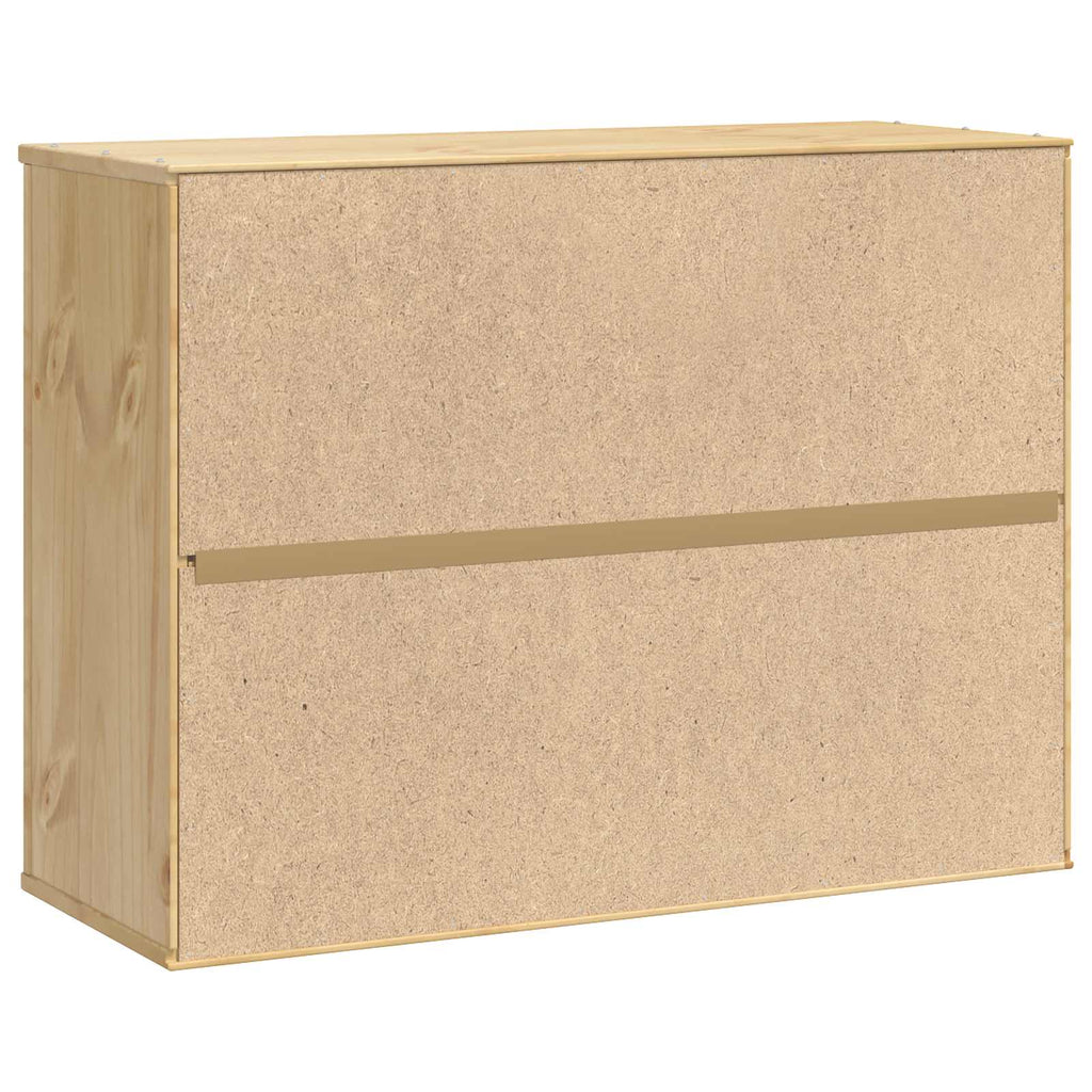Schrank SKI Honigbraun 80 x 32 x 60 cm Massives Kiefernholz