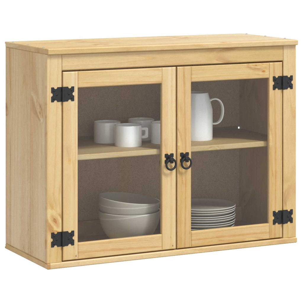 Schrank SKI Honigbraun 80 x 32 x 60 cm Massives Kiefernholz