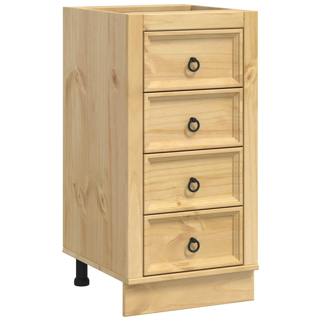 Schrank SKI Honigbraun 40 x 46 x 81 cm Massives Kiefernholz