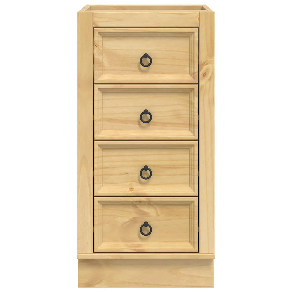 Schrank SKI Honigbraun 40 x 46 x 81 cm Massives Kiefernholz