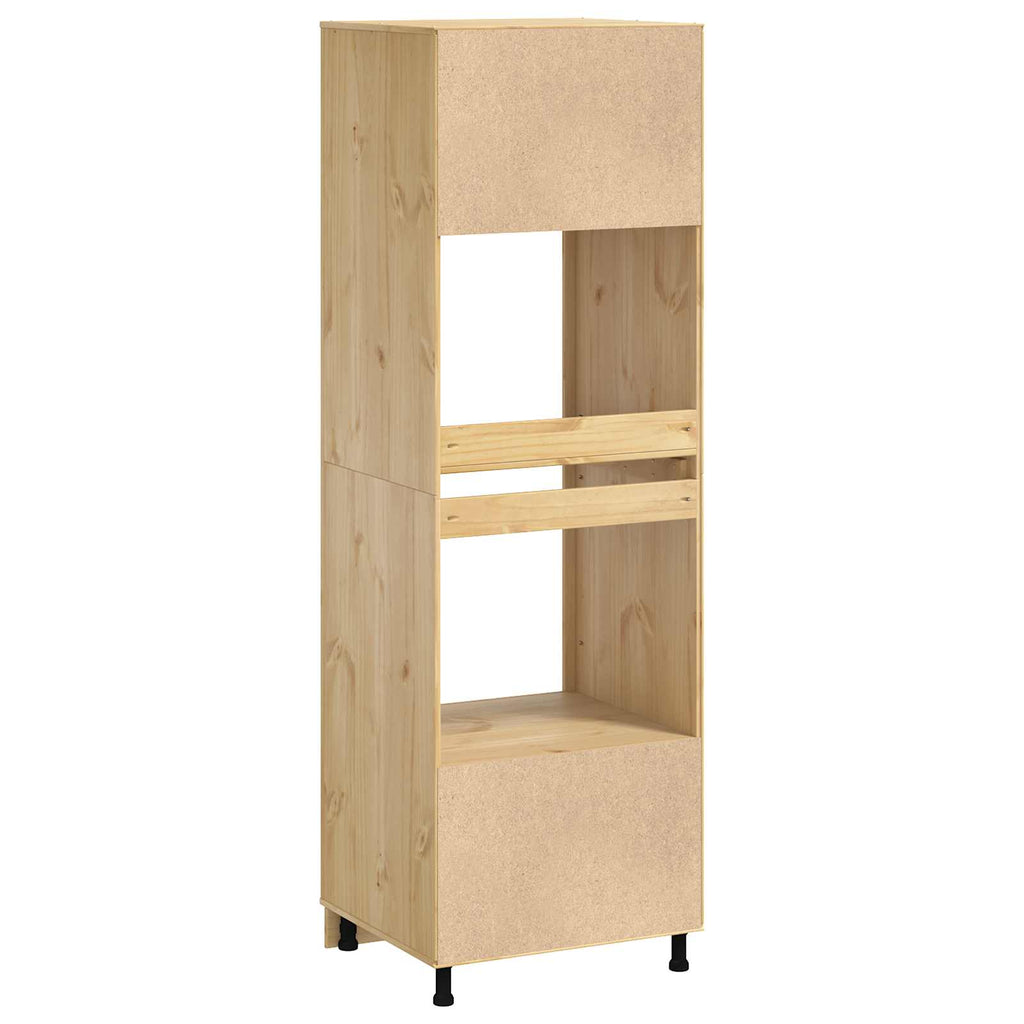 Schrank SKI Honigbraun 66 x 58 x 207 cm Massives Kiefernholz