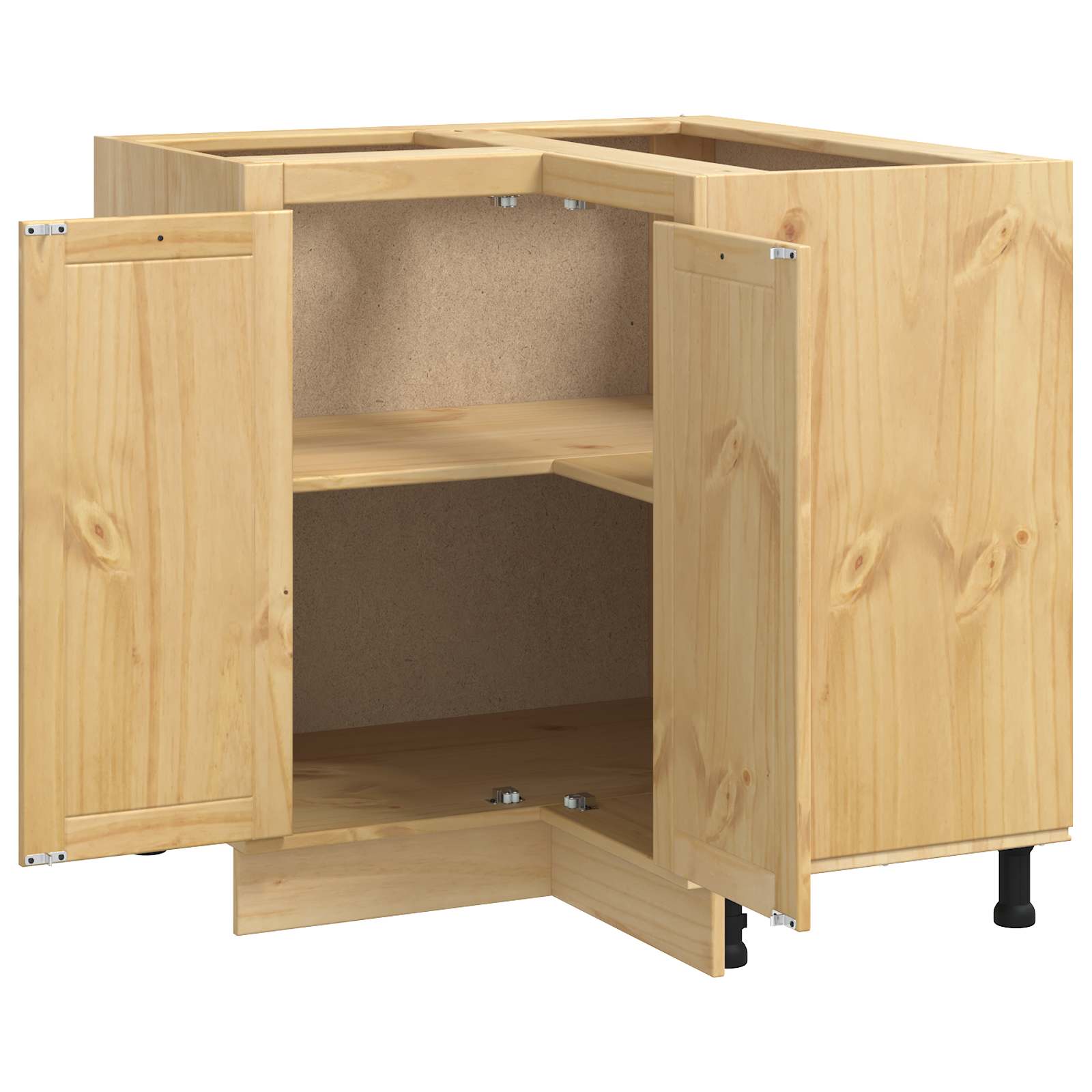 Schrank SKI Honigbraun 80 x 80 x 81 cm Massives Kiefernholz