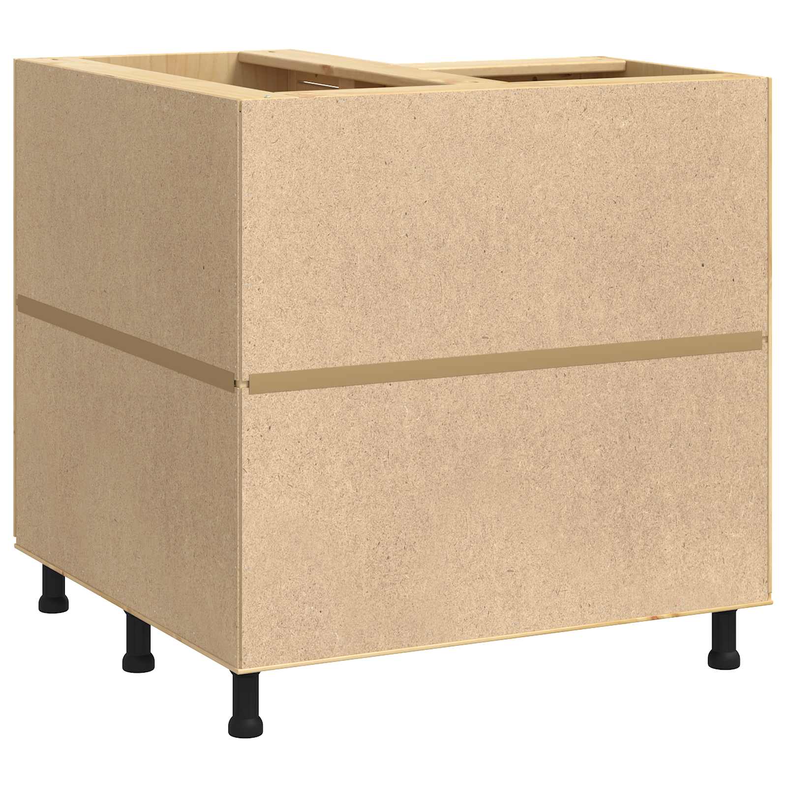 Schrank SKI Honigbraun 80 x 80 x 81 cm Massives Kiefernholz