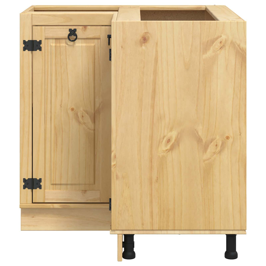 Schrank SKI Honigbraun 80 x 80 x 81 cm Massives Kiefernholz
