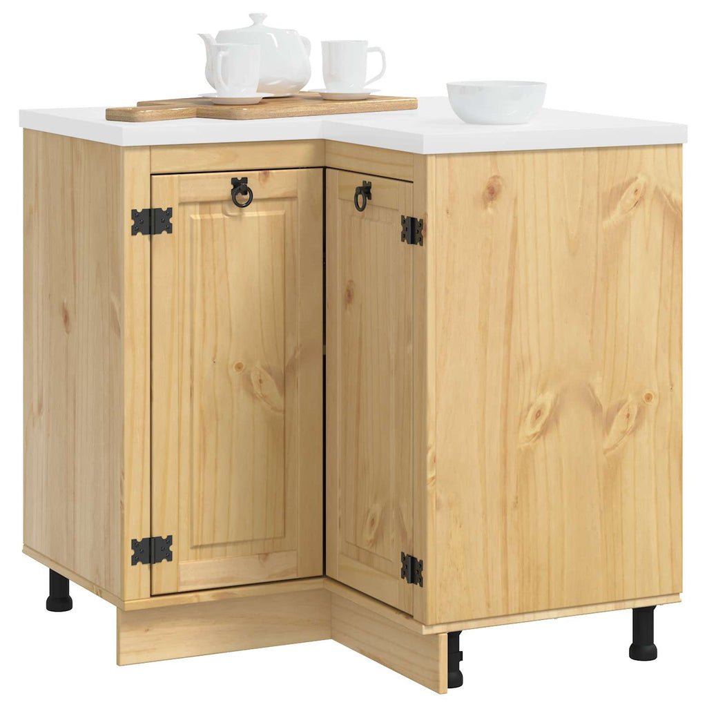 Schrank SKI Honigbraun 80 x 80 x 81 cm Massives Kiefernholz
