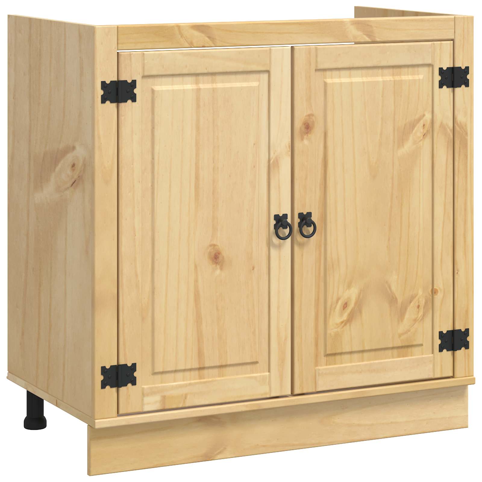 Schrank SKI Honigbraun 80 x 46 x 81 cm Massives Kiefernholz
