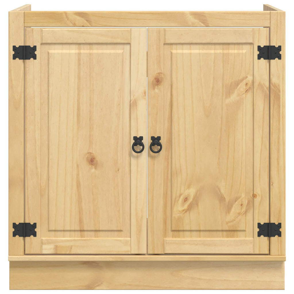 Schrank SKI Honigbraun 80 x 46 x 81 cm Massives Kiefernholz