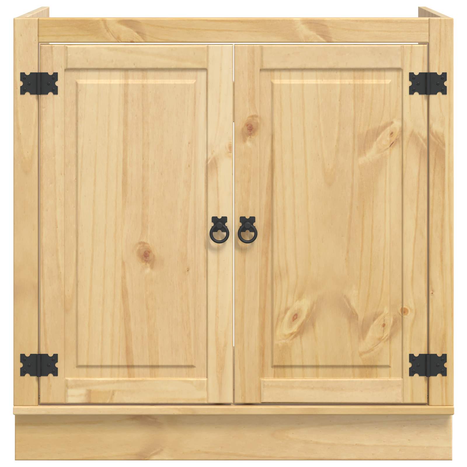 Schrank SKI Honigbraun 80 x 46 x 81 cm Massives Kiefernholz