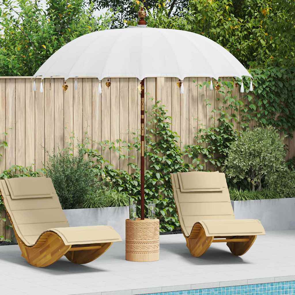 Balinesischer Sonnenschirm Creme 220 x 220 x 260 cm