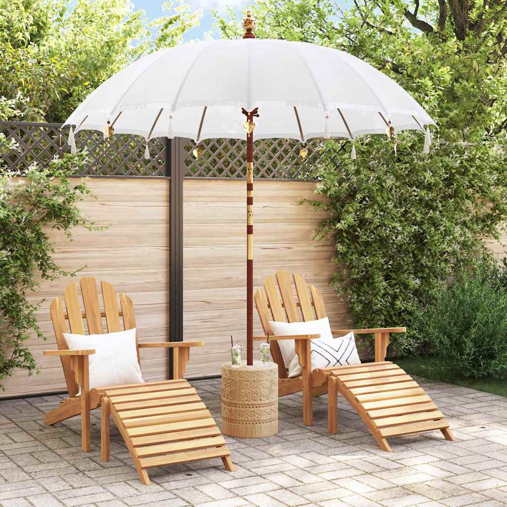 Balinesischer Sonnenschirm Creme 220 x 220 x 260 cm