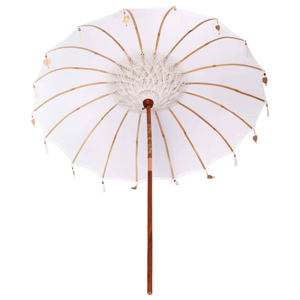 Balinesischer Sonnenschirm Creme 220 x 220 x 260 cm