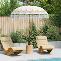 Balinesischer Sonnenschirm Creme 190 x 190 x 260 cm