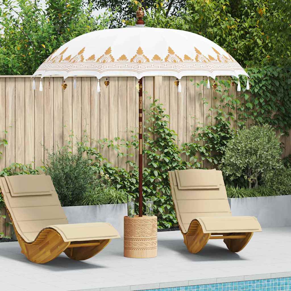 Balinesischer Sonnenschirm Creme 215 x 215 x 260 cm