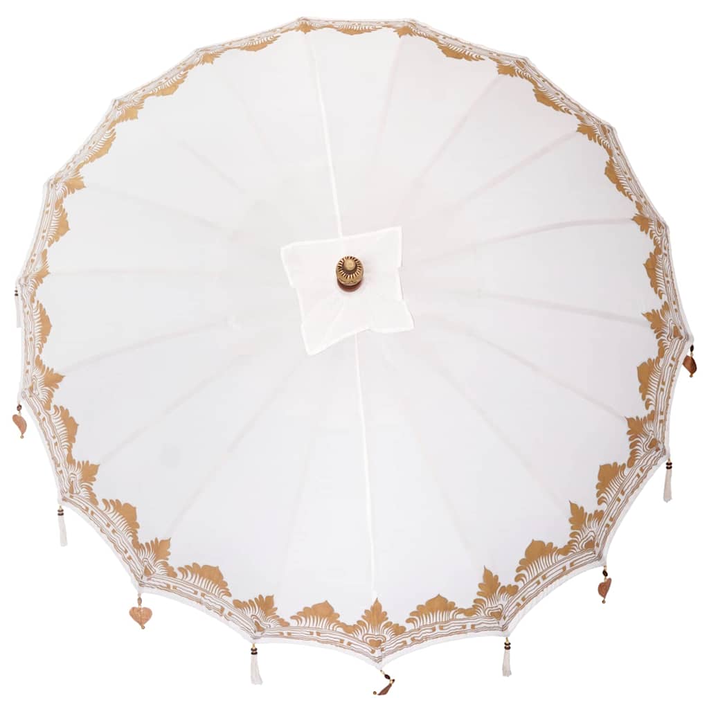 Balinesischer Sonnenschirm Creme 215 x 215 x 260 cm