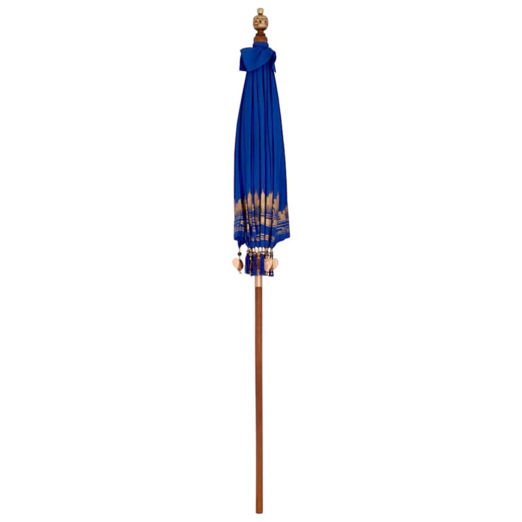 Balinesischer Sonnenschirm Blau 185 x 185 x 260 cm