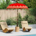 Balinesischer Sonnenschirm Rot 185 x 185 x 260 cm