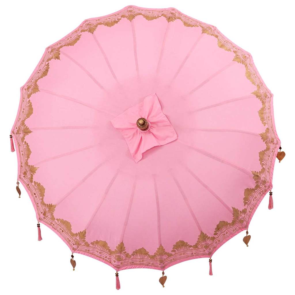 Balinesischer Sonnenschirm Rosa 185 x 185 x 260 cm