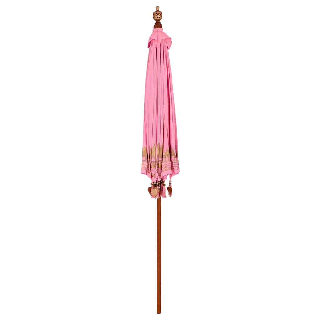 Balinesischer Sonnenschirm Rosa 215 x 215 x 260 cm