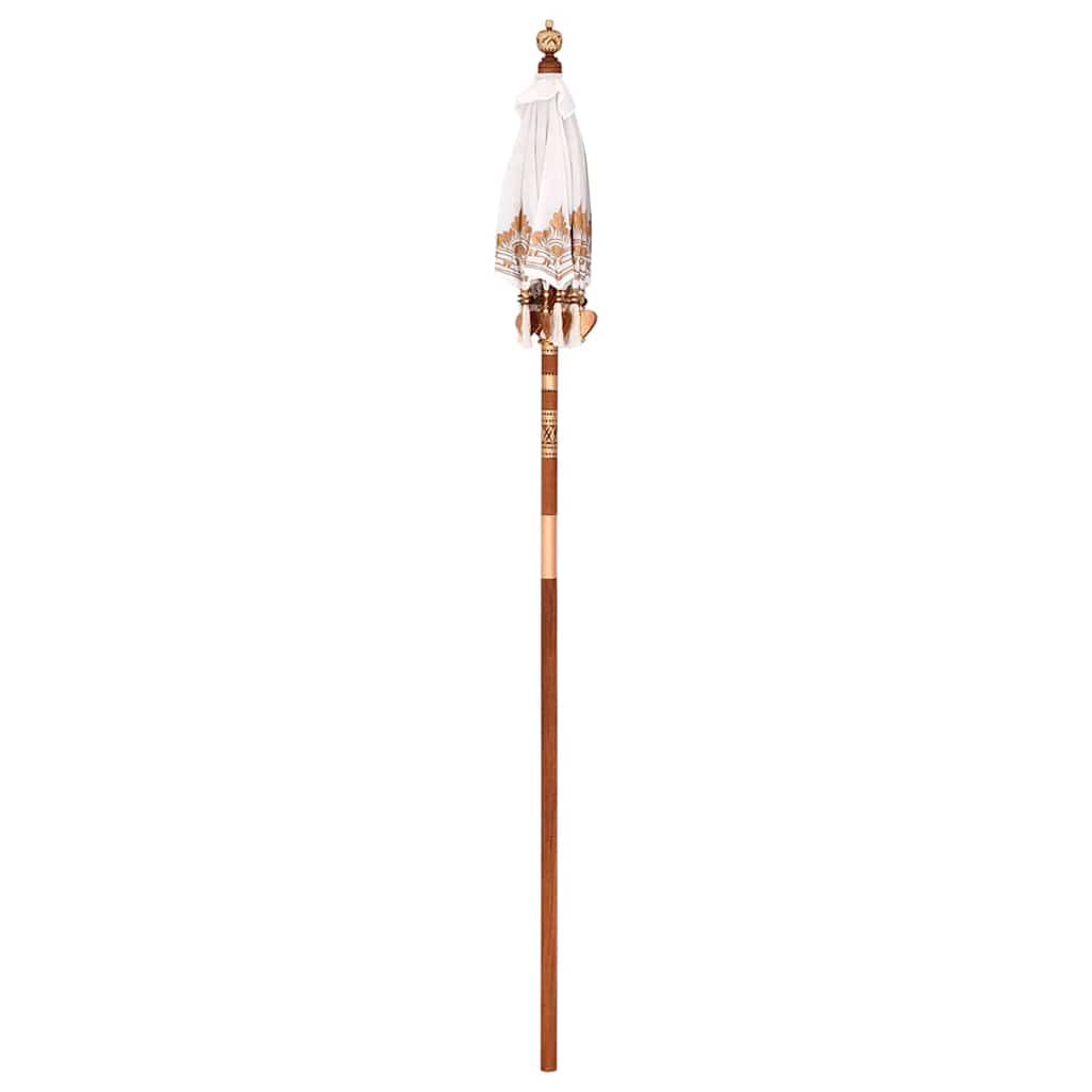 Balinesischer Sonnenschirm Creme 125 x 125 x 260 cm