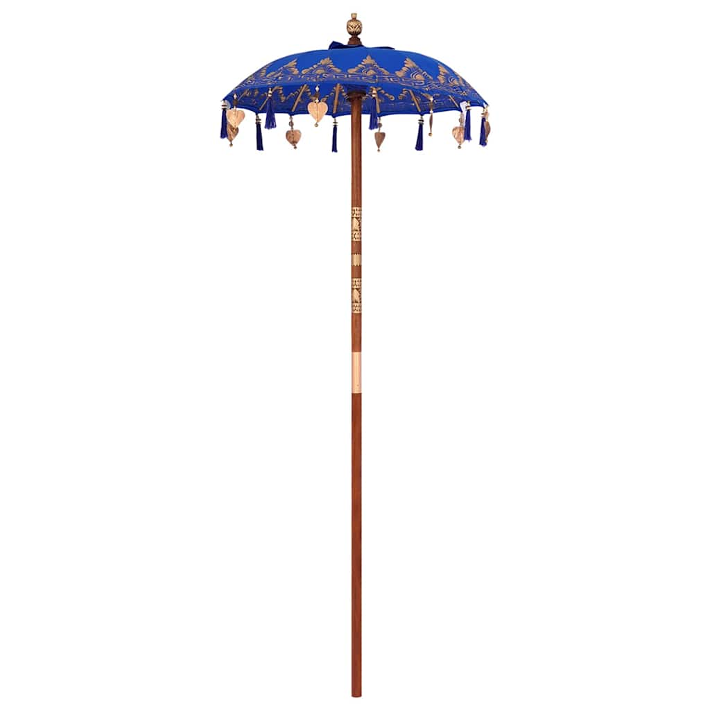 Balinesischer Sonnenschirm Blau 125 x 125 x 260 cm