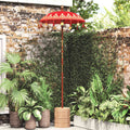 Balinesischer Sonnenschirm Rot 125 x 125 x 260 cm
