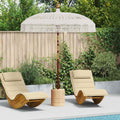 Macrame Sonnenschirm Creme 190 x 190 x 260 cm