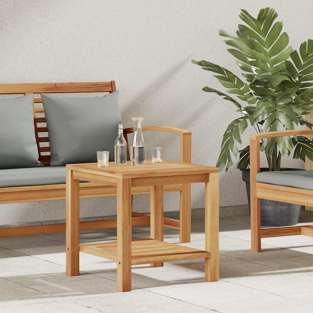 Couchtisch mit Speicher Braun 45 x 45 x 45 cm Massivholz Teak