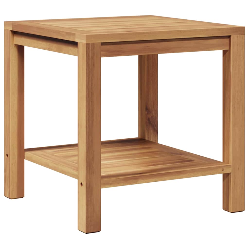 Couchtisch mit Speicher Braun 45 x 45 x 45 cm Massivholz Teak