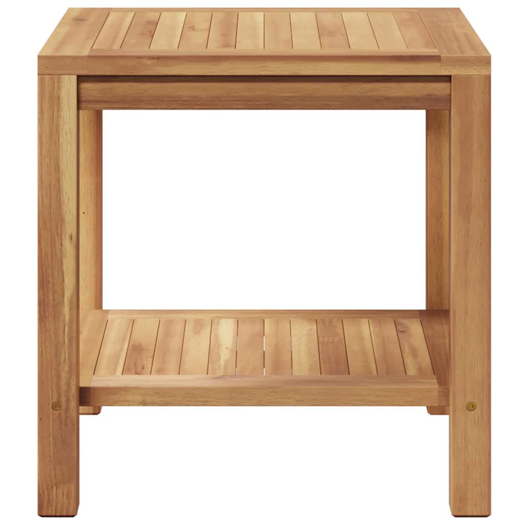 Couchtisch mit Speicher Braun 45 x 45 x 45 cm Massivholz Teak