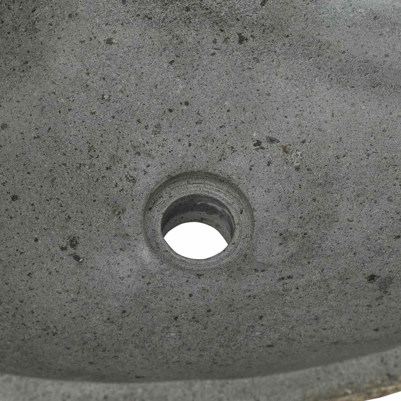Flusssteinwaschbecken Hellgrau 52 x 40 x 15 cm Flussstein