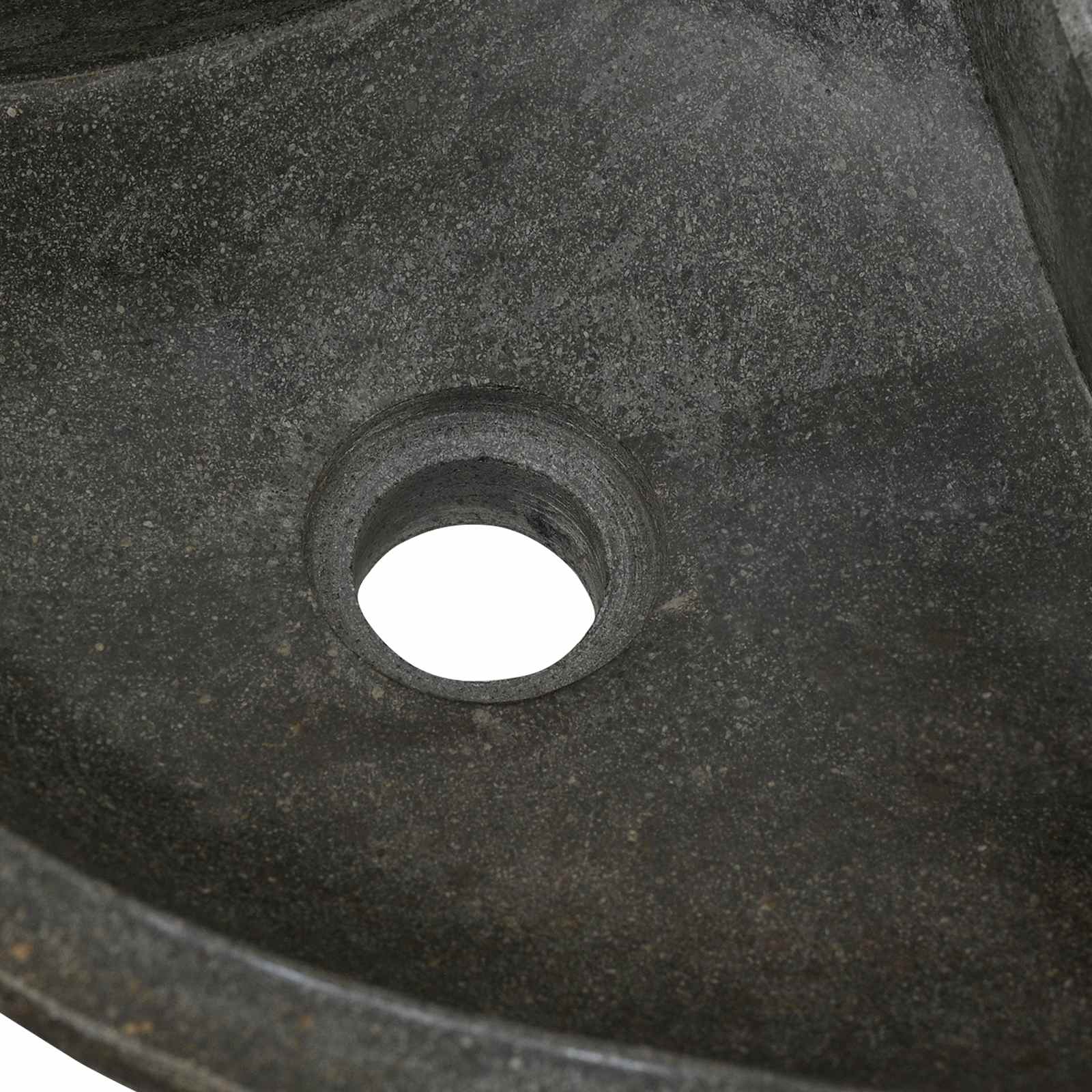 Waschbecken Grau (38-45) x (38-45) x 12 cm Flussstein